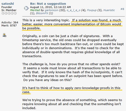 Satoshi Nakamoto Bitcoin Forum Post 2010